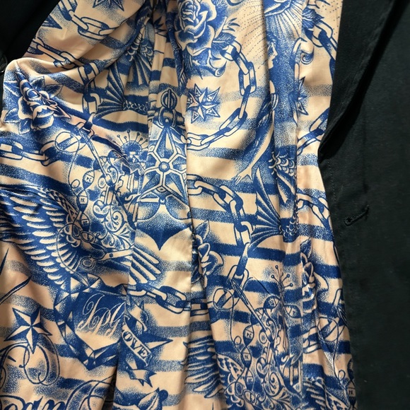 JEAN PAUL GAULTIER TARGET TRENCH COAT 12 BLACK WINTER DESIGNER - Picture 11 of 16